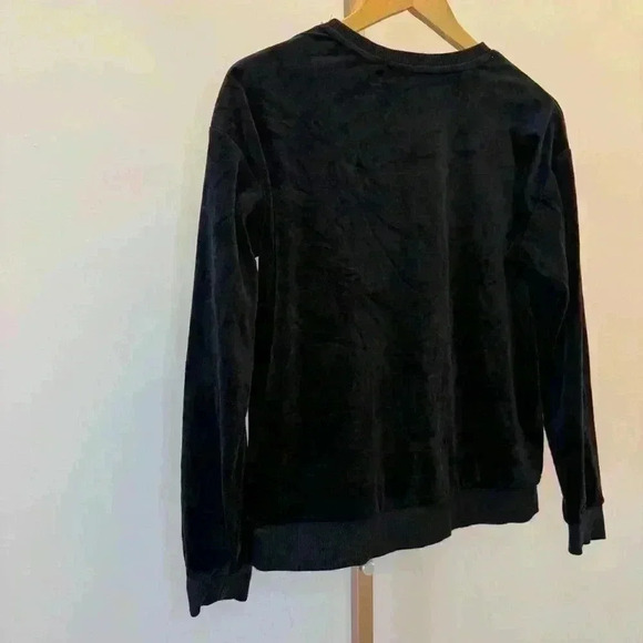 Banana Republic Women's Black Velour Pullover Sweatshirt Size S - Picture 8 of 10